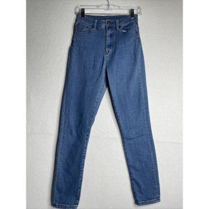 BDG Twig High Rise Jeans Womens Size 27W Blue Light Wash 26" Waist 28" Inseam